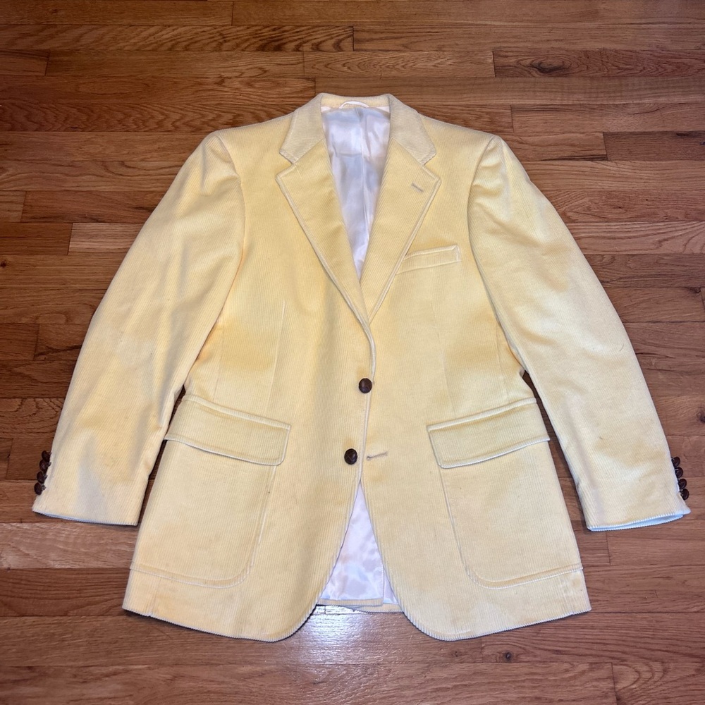 Elegant Yellow Men's Blazer